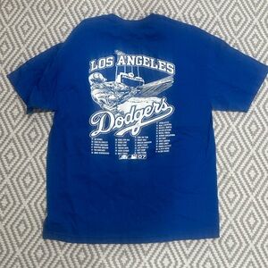 Vintage Los Angeles Dodgers Roster 2007 Season T-shirt. XL
